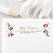 Vintage rosa Roses Fleur Hochzeitsplatten (Insitu)