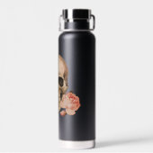 Vintage Rosa Schädelflasche Wasser Flasche (Rückseite)
