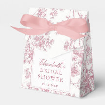 Vintage rosa Schleifen-Hochzeitsdusche