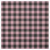 Vintage Rosa & Schwarz Kariert Gingham Stoff (Muster)