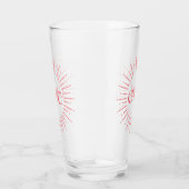 Vintage rosa Sunbury-Monogramm Glas (Rechts)