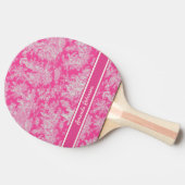 Vintage Rosa-Tube Tischtennis Schläger (Seitenansicht)