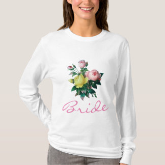 Vintage rosa und gelb rosa Blume bestechen durch S T-Shirt
