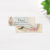 Vintage Rosa und Robin Wedding Drinks Tickets (Schreibtisch)