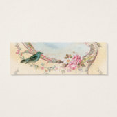 Vintage Rosa und Robin Wedding Drinks Tickets (Rückseite)