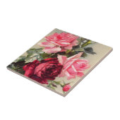 Vintage Rosa-und Rosen-Fliese Fliese (Seite)