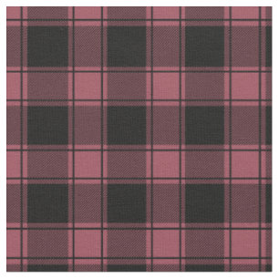 Vintage-Rosa und schwarzes Büffel-Karo Stoff