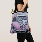 Vintage rosa VW-Bus Tasche (Von Nahem)