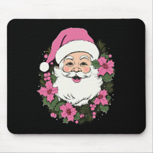 Vintage Rosa Weihnachten Santa Claus Frohe Weihnac Mousepad