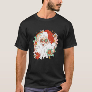 Vintage Rosa Weihnachtsmann Rosa Weihnachten 10 T-Shirt