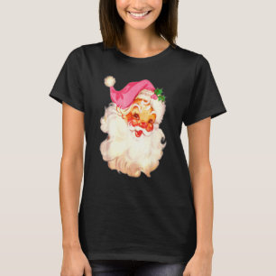 Vintage Rosa Weihnachtsmann Rosa Weihnachten 15 T-Shirt