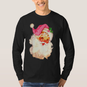 Vintage Rosa Weihnachtsmann Rosa Weihnachten 15 T-Shirt