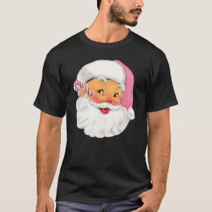 Vintage Rosa Weihnachtsmann Rosa Weihnachten 1 T-Shirt