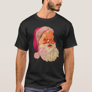 Vintage Rosa Weihnachtsmann Rosa Weihnachten 2 T-Shirt