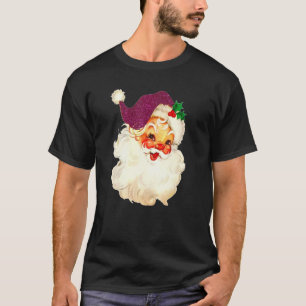 Vintage Rosa Weihnachtsmann Rosa Weihnachten 2 T-Shirt