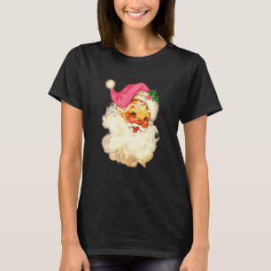 Vintage Rosa Weihnachtsmann Rosa Weihnachten 3 T-Shirt