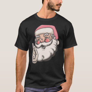 Vintage Rosa Weihnachtsmann Rosa Weihnachten 3 T-Shirt