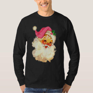 Vintage Rosa Weihnachtsmann Rosa Weihnachten 8 T-Shirt