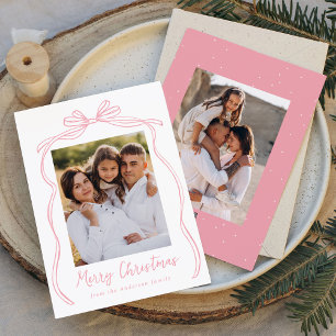 Vintage-Rosaband Frohe Weihnachten 2 Foto