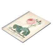 Vintage Rose 105th Birthday Celebration Guest Book Notizblock (Linke Seite)