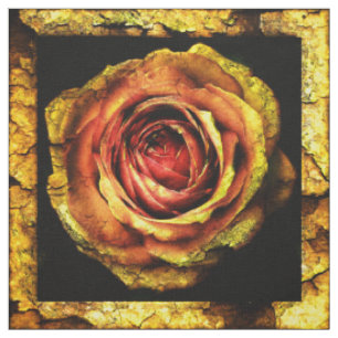 Vintage Rose 1 Maßgeschneidertes Gewebe Stoff