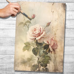 Vintage Rose 2 Dekopapier Seidenpapier<br><div class="desc">Lassen Sie sich von der Nostalgie verzaubern und genießen Sie unsere Vintage Rose-Deko-Zeitung mit einer launenhaften,  grungenhaften und bedrückten Ästhetik. Mit zeitloser Eleganz stärken Sie Ihr Handwerk und verwandeln gewöhnliche Gegenstände in erlesene,  verwitterte Meisterwerke. Entfesseln Sie Ihre Kreativität mit einer Touch Vintagen Charmes.</div>