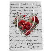 VINTAGE ROSE 2 MITTLERE GESCHENKTÜTE (Vorderseite)