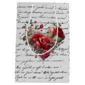 VINTAGE ROSE 2 MITTLERE GESCHENKTÜTE (Rückseite)