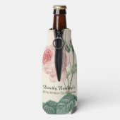 Vintage Rose 85. Geburtstagsfeier Flasche Flaschenkühler (Flasche Rückseite)