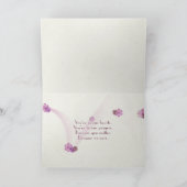 Vintage Rose abstrakter Rahmen Karte (Innenseite)