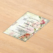 Vintage Rose Acryleinladungen (Ablage )