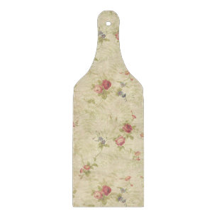 Vintage Rose alte gequälte Stoffmuster Schneidebrett