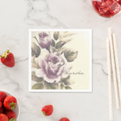 Vintage Rose Alter Glamour Custom Elegantes Party Serviette (Beispiel)