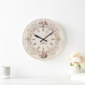 Vintage Rose Antike Uhr (Zuhause)
