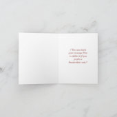 Vintage Rose Antiquitätendenken Karte (Innenseite)