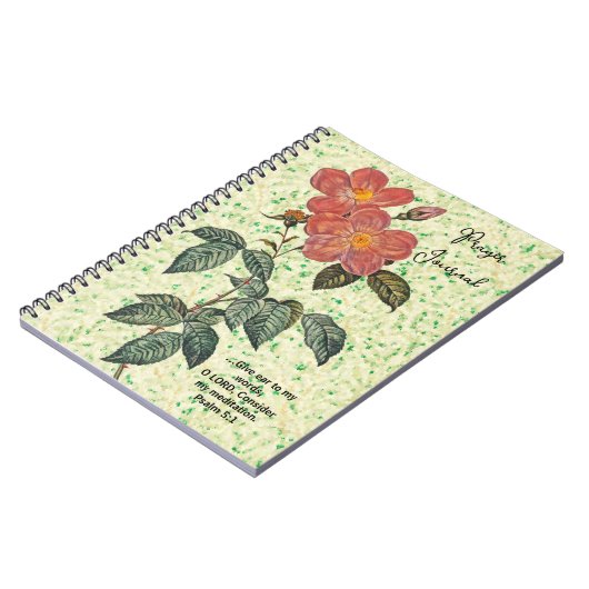 Vintage Rose Art Prayer Journal Notizblock (Linke Seite)