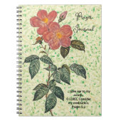 Vintage Rose Art Prayer Journal Notizblock (Vorderseite)