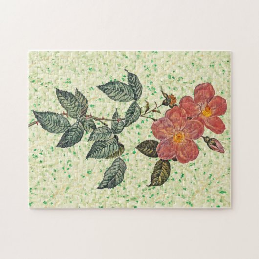 Vintage Rose Art Puzzle (Horizontal)