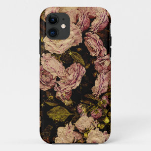 Vintage-Rose auf gealtertem Papier -i-Phone-Hülle iPhone 11 Hülle