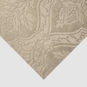 Vintage Rose auf Grungy Sepia Damask Seidenpapier (Ausschnitt)