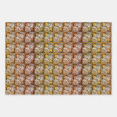 Vintage Rose aus Schwarz und Gold Geschenkpapier Set (Vorderseite 2)