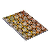 Vintage Rose aus Schwarz und Gold Notizblock (Rechte Seite)