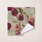 Vintage Rose Badhandtuch Set (Waschlappen)