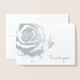 Vintage Rose Blank Jeder Anlass Blank Folienkarte