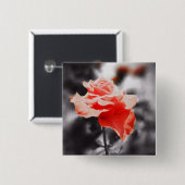 Vintage Rose Blume #2 Button (Vorne & Hinten)
