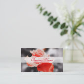 Vintage Rose Blume #2 Visitenkarte (Stehend Vorderseite)