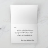 Vintage Rose Blume danke (Innenseite)