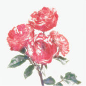 Vintage Rose Blume Sticker (Vorderseite)