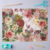 Vintage Rose Blumendekoupage Ephemere Seidenpapier (Basteln)