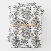 Vintage Rose Blumenmuster Geschenkpapier Set (Beispiel)